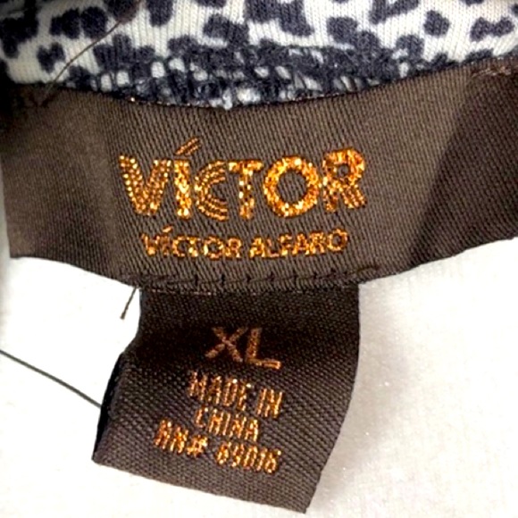 VICTOR ALFARO Mock Turtleneck Blouse size XL - Picture 9 of 11